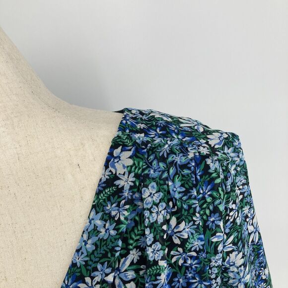 Karl Lagerfeld Paris Floral Chiffon Dress SIZE 14 Ruffle Mini Romantic - Picture 5 of 16